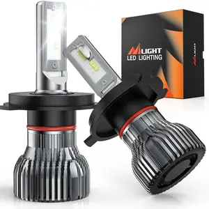 Nilight LED Headlight Bulbs (9003/H4/HB2), E20 Series, 50W, 10000LM, 6000K, IP67 Waterproof, 2-Pack Replacement | Father's Day Gift, Led Headlights Bulbs