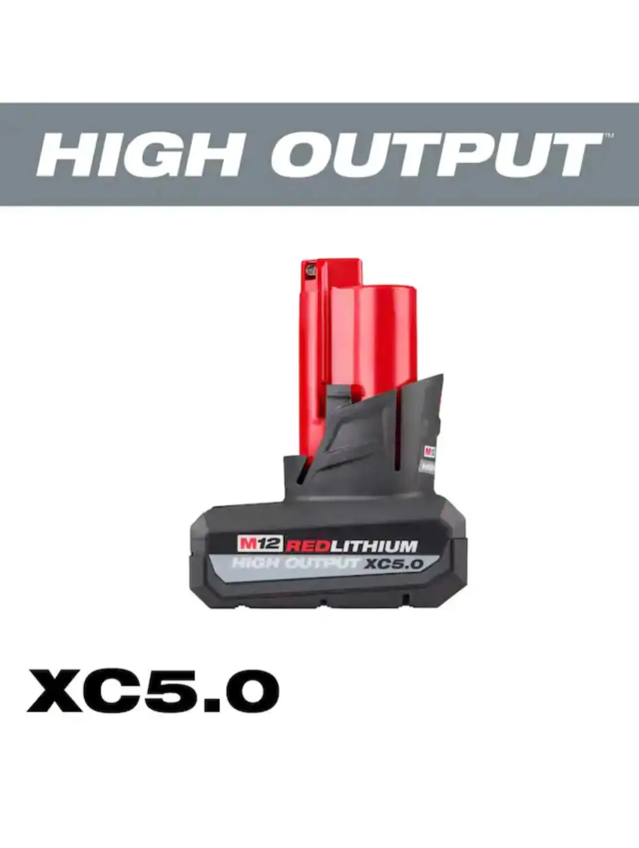 Milwaukee M12 Lithium Ion High Output 5.0 Battery Pack