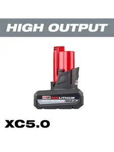 Milwaukee M12 Lithium Ion High Output 5.0 Battery Pack