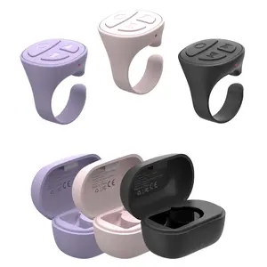 Wireless Finger Scroller, Wireless Finger Ring Remote Control, Bluetooth-compatible Page Turner for iPad, Phone Camera Selfie Remote Control, Photography Camera Accessories