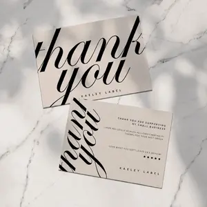 Thank You Card for Purchase – Small Surprise Insert Card for Orders