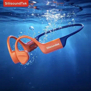 SST S800PRO Silicone Skin-Friendly, Super Light Weight Bone Conduction 32GB MP3 Mode, IP68 Underwater Swimming, Bluetooth V5.3, Open-Ear Wireless Headphone, Adjustable Audio Device for Outdoor Running, Gadgets for Him