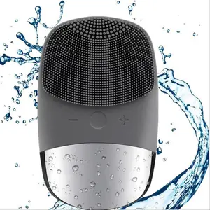 Multifunctional Facial Cleansing Brush, Three-In-One Electric Silicone Face Cleaner, Facial Cleansing Instrument, Vibration Massager, Ipx7 Waterproof, USB Rechargeable, Facial Cleansing Daily Use