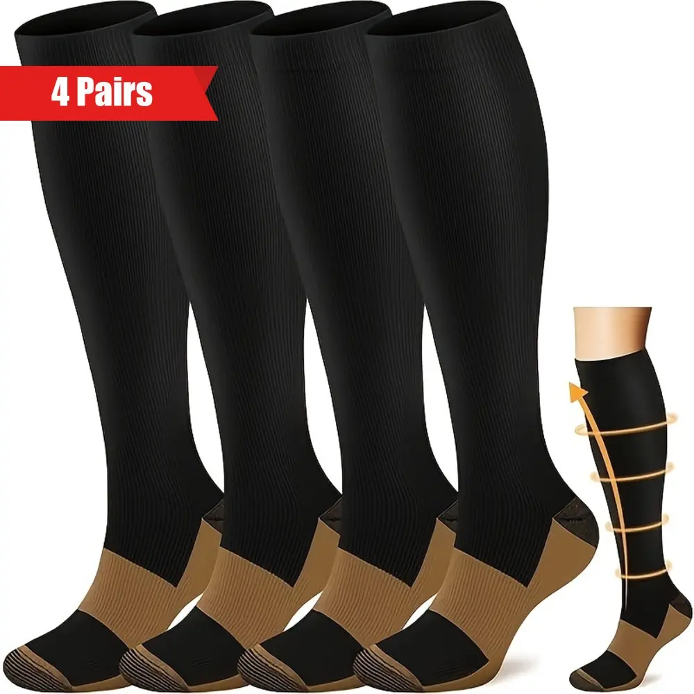 Sports compression socks, Targeted Compression Socks, Athletic Socks, Active socks, calf support stockings, anti-varicose compression socks, perfect for running, fitness, hiking, essential for nurses, pregnant women who stand or sit for extended periods