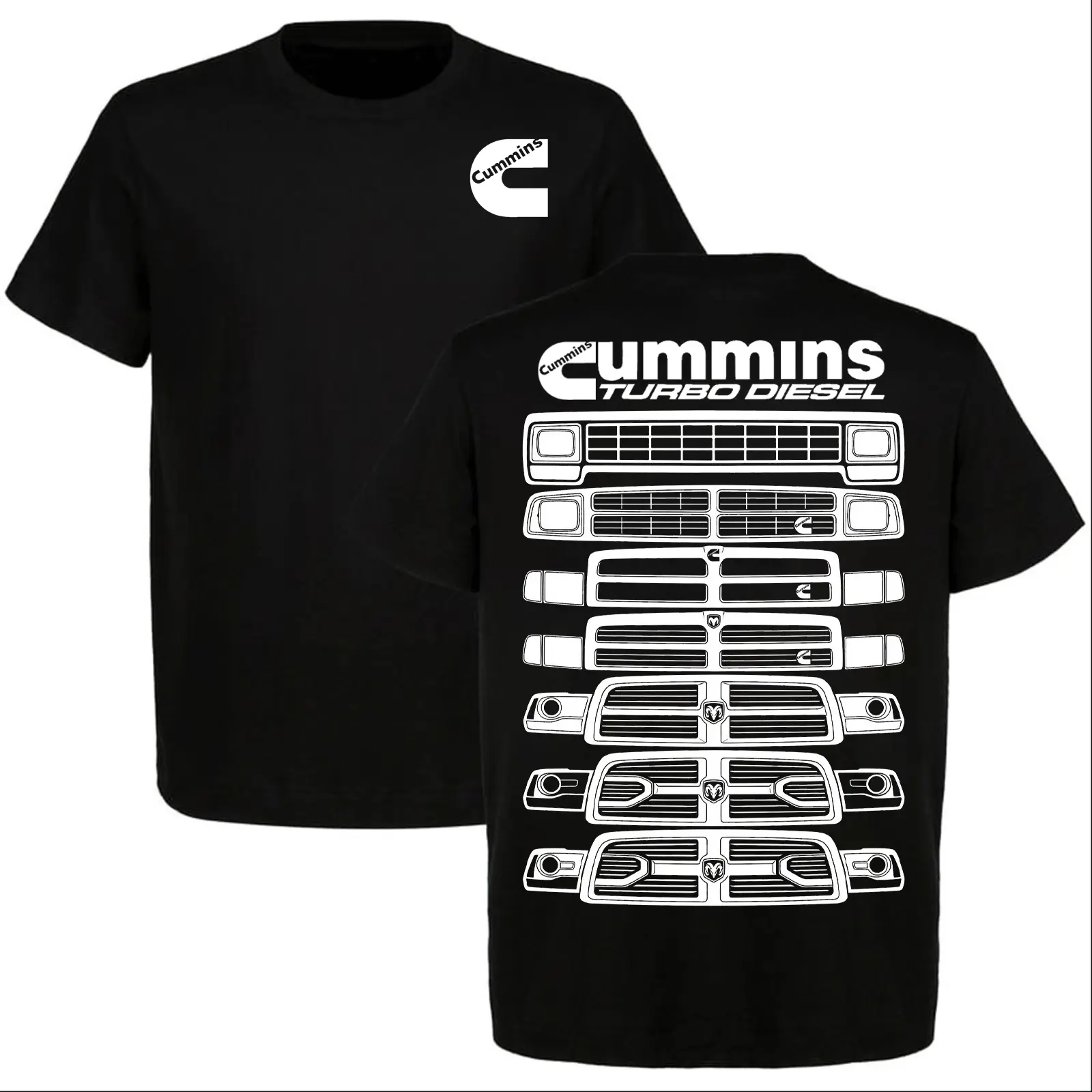 Cummins Evolution Turbo Diesel Truck T-Shirt, Ram Truck Tee, Great for Truck Lovers, Full Size, Full Color