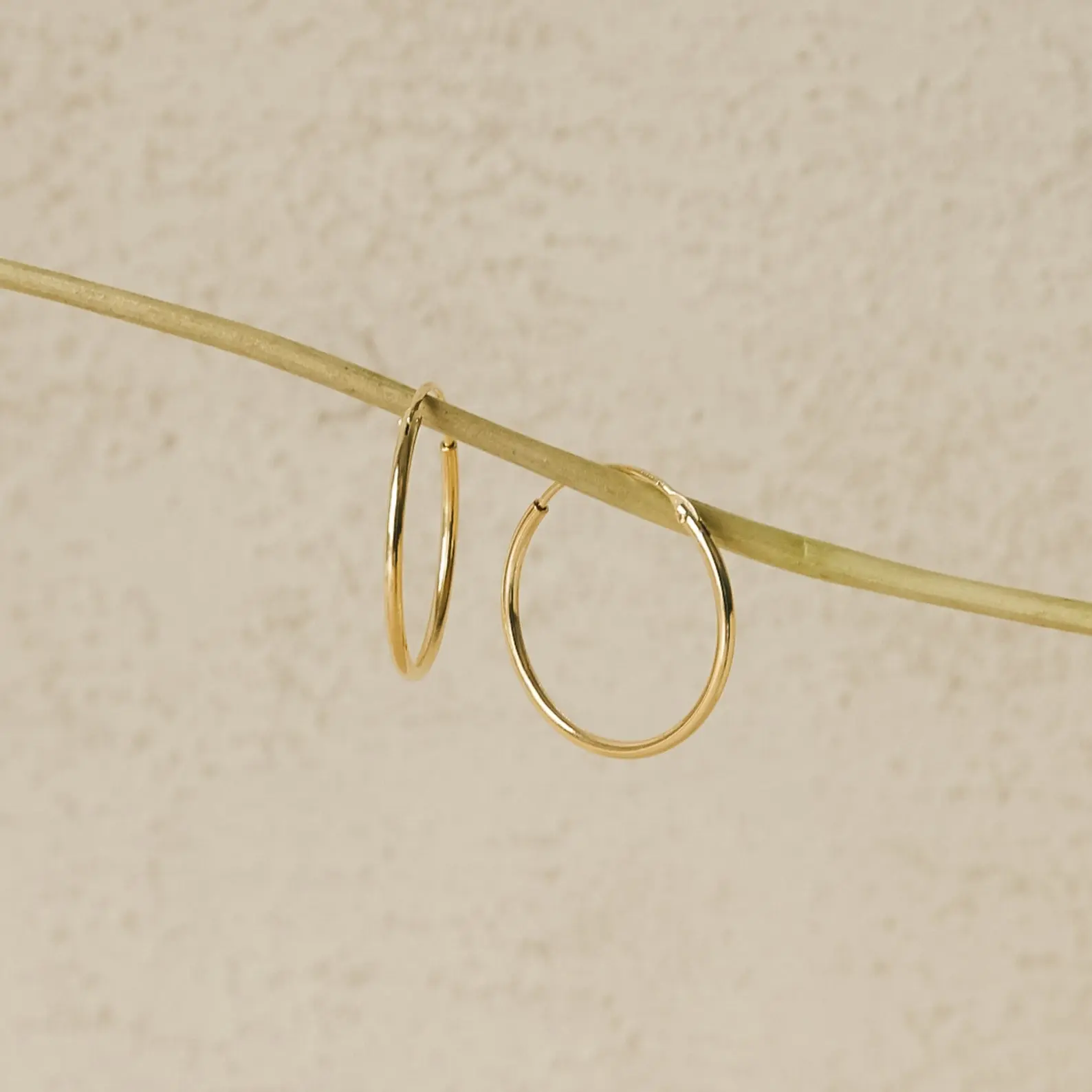 Classic Thin Hoops by Caitlyn Minimalist - Simple 20mm Everyday Hoop Earrings - Minimalist Jewelry - Perfect Gift for Her