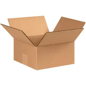 Secure Seal - 8X8X4 Pack of 100 Corrugated Cardboard Packing Shipping Mailing Moving Carton Boxes