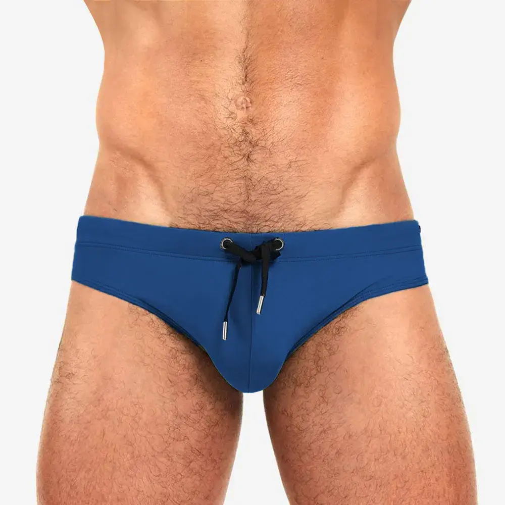 Fashion men's solid color triangle swimming trunks fashion catwalk triangle swimming trunks spring beach pants UXH Quick-drying Swimming Trunks Underwear Beach Surf Shorts Swimsuit Bathing Suit