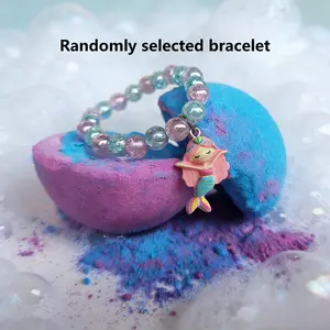 Surprise Bracelet Bath Bomb with Bubble Spa, Natural Foaming Shower Ball, Body Care, Cleansing, Birthday Gift Box, Christmas & Valentine's Day Present