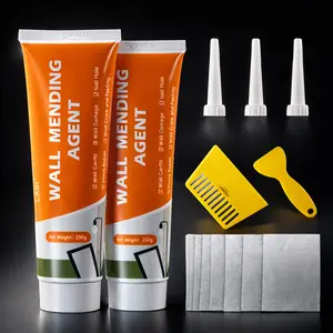 Drywall Repair Kit,Wall Patch Repair Kit,2 Pack Wall Patching Agent,Simple Filling of Wall Holes & Efficient Crack Repair, Plaster Wall Repair,Apartment Friendly