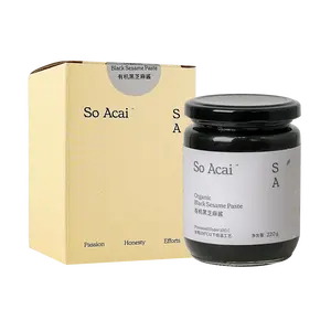 So Acai Organic Black Sesame Paste 220g - Pure & Healthy Spread for Toast, Yogurt, Baking - Vegan, Gluten-Free