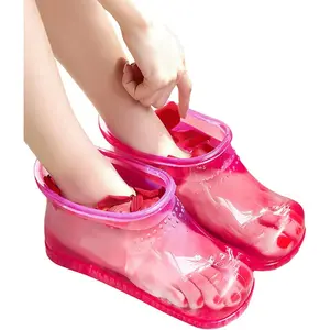 PrimPick Movable Foot Soaker, Portable Feet Soaking Tub Massage Foot Bath Shoes, Bathroom Bath Massager Basin Pedicure Feet Spa Shoes for Thermal Massage to Promote Blood Circulation, Home Goods