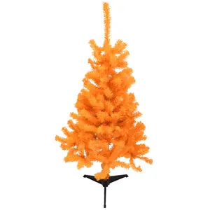 Tree Buddees 4 Foot Orange Halloween Tree / Christmas Tree Tree Buddees