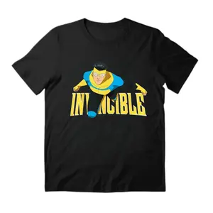 Oversized Invin-cible Animated T-Shirt Streetwear Holiday Wear y2k cotton fashion Streetwear Lover Gift Top Trending