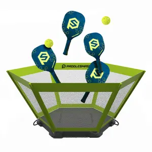 PaddleSmash Outdoor Game - Pickleball & Roundnet Combo for Backyard or Beach Play - Fun Easy-to-Learn Sport