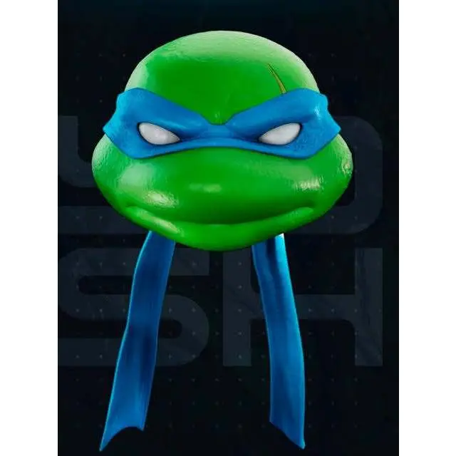 TMNT Leonardo helmet mask 1 fits heads up to 24" tail will be off