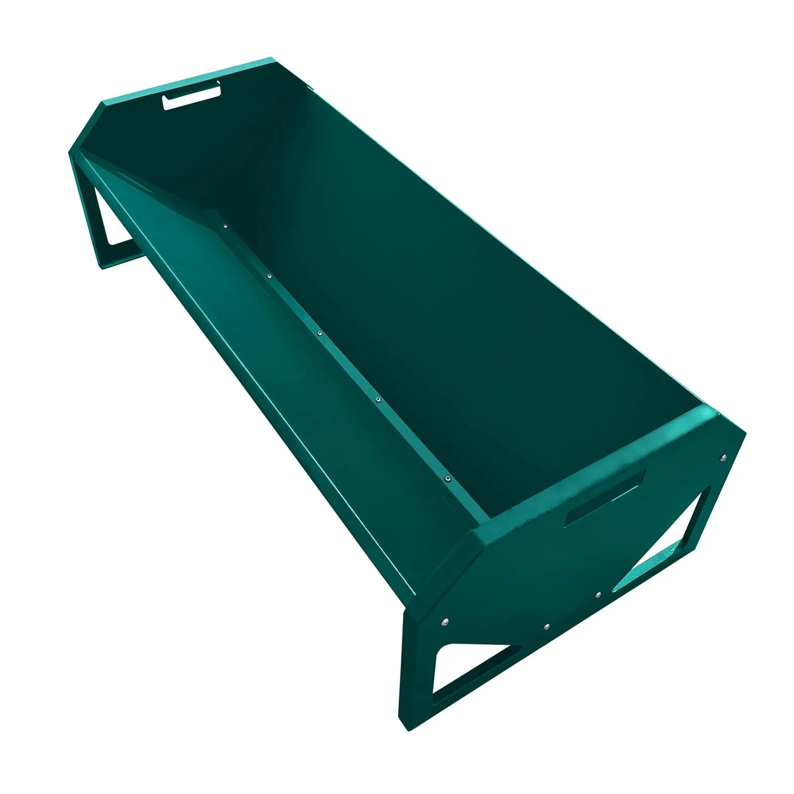 Livestock Feeder, 45.13" Hay Feeder for 10 Sheep Once, Heavy Duty 22 Gallon Capacity Livestock Feeding Trough for Horse, Goat, Cow, Alpaca, Green