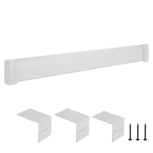 【fathersdaygift】VEVOR Baseboard Heater Covers, Premium Series 6 ft Standard Electric Heating Unit Front Cover for Home Improvement, Heavy-duty Steel, Easy Installation for Bedroom Replacing Old Cover, White