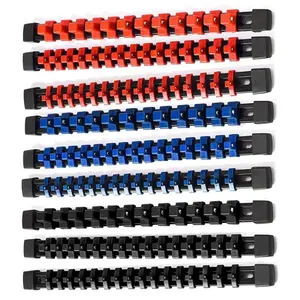 Socket Organizer, Multi-Purpose 1/4-Inch, 3/8-Inch, 1/2-Inch Drive Socket Rail Holder, Tool Organizer for Home & Office, Tool Organizers Racks, Garage Tool Storage