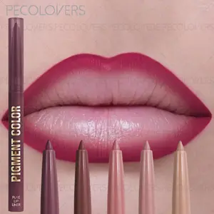 Moisturizing, Natural Lipstick，waterproof matte，2 in 1 Matte Lip Crayon&Lip Liner Pencil, Lipliner