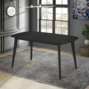 Elegant 6-Person Dining Table | Rounded Corners