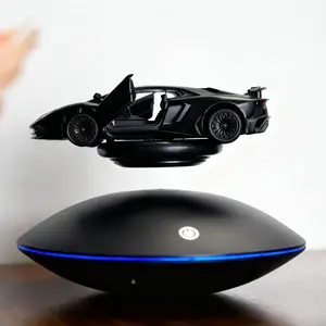 Magnetic Levitation UFO Display Stand (not including any floating objec) Indoor Technology Illuminated Office Bedroom Rotating Decorative Creative Handmade Ornament Boy Children's Christmas Gift