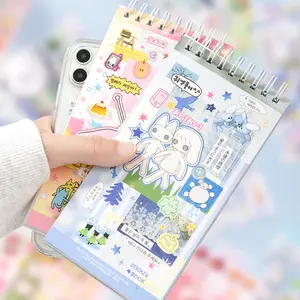 20 Sheets/book Sticker Book, Sticker Packs, Pet Material, Wonder Moment Series Rich Materials, Collage Hand Account Supplies, Scrapbook Accessories