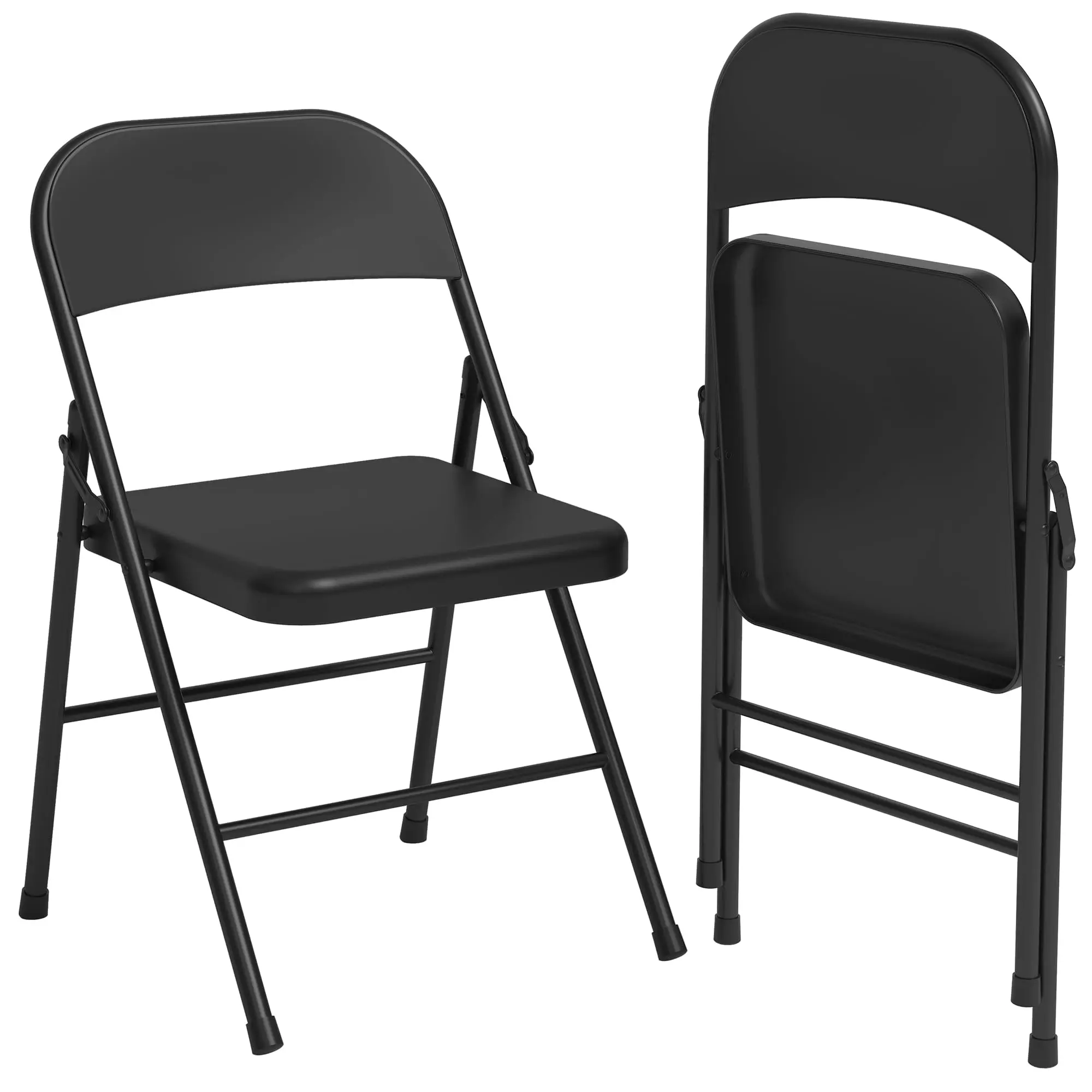 Heavy-Duty Metal Folding Dining Chairs Set of 8 – Padded Seat & Back for Comfort – Sturdy Steel Frame, Supports up to 160kg, Portable & Stackable for Home, Office, Indoor/Outdoor Heavy-Duty Metal Folding Dining Chairs Set