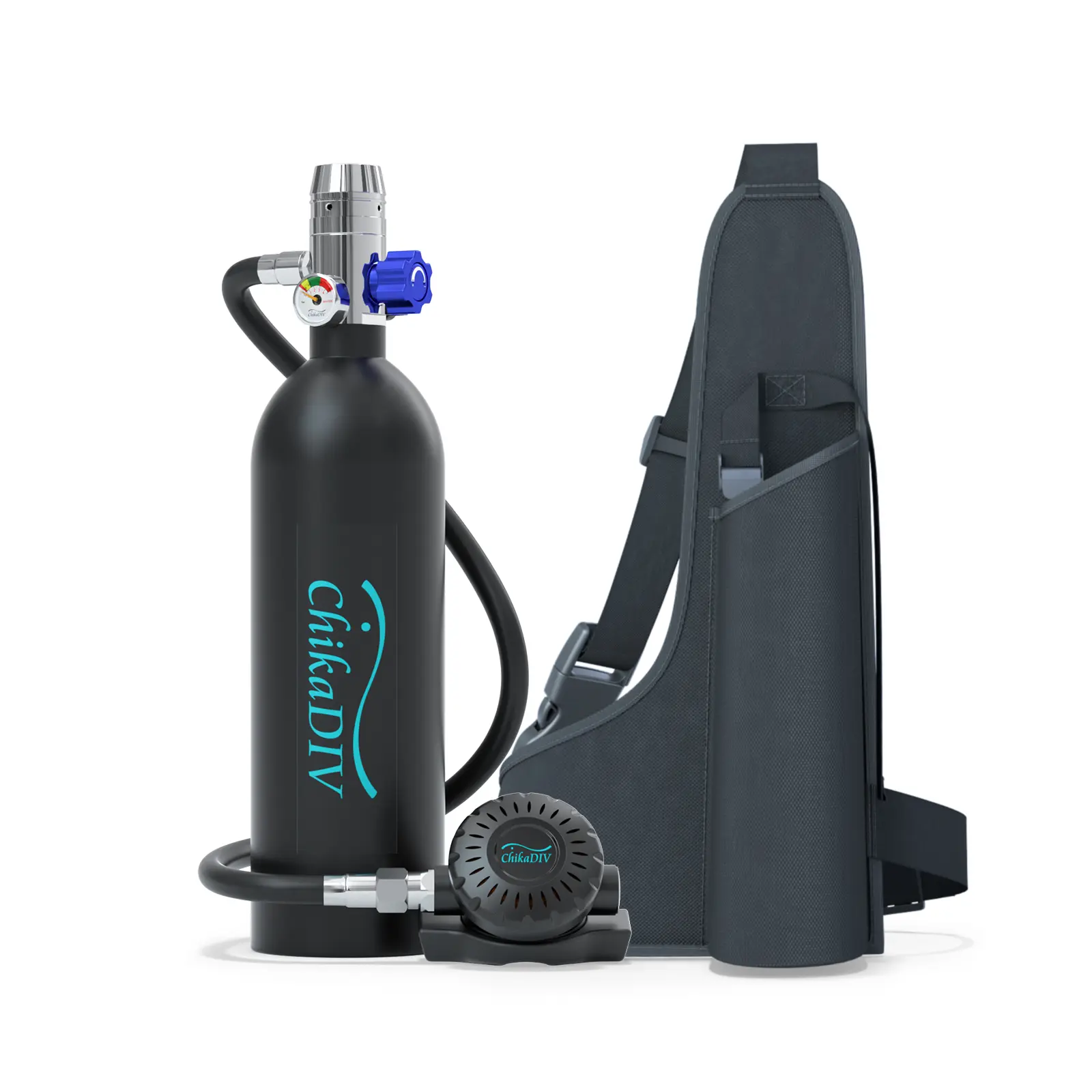 Mini Scuba Diving Tank Equipment – Portable Inflatable Mini Scuba Cylinder, Provides 15–20 Minutes of Underwater Use, Compact Diving Gear for Recreational Diving and Breathing Training (C400)