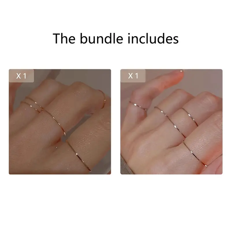 Women's Elegant Minimalist Plain Color Ring, Trendy Matching Chic Ring, Gorgeous Fashionable Jewelry As Birthday Gift for Girlfriend