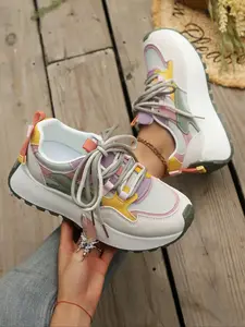 Women's Retro Big Size New Dad Shoes, Spring Summer Fall Winter Wearable Height Increasing Casual Breathable Thick Sole Sporty Sneakers Walking Shoes