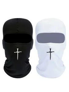 Valentine's Day Hat Unisex Cross Printing Balaclava Mask, Breathable Ski Mask for Men Women, Outdoor Sports Hiking Fishing Commuting, Breathable Face Cover