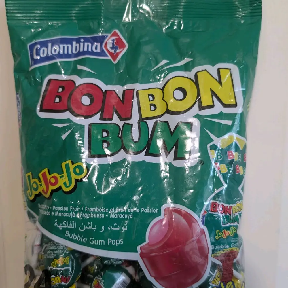 Sweet Bonbon Bum Colombian Chewing & Bubble Gum, 24-Count Bag Snack, 1 Pack