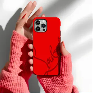This Bold Red For Iphone 17 Pro Max IPhone 11 12 13 14 15 16 Pro Max Plus Shockproof Soft Silicone Smartphone Protective Case Cellphone Shell Aesthetic Protection Q23