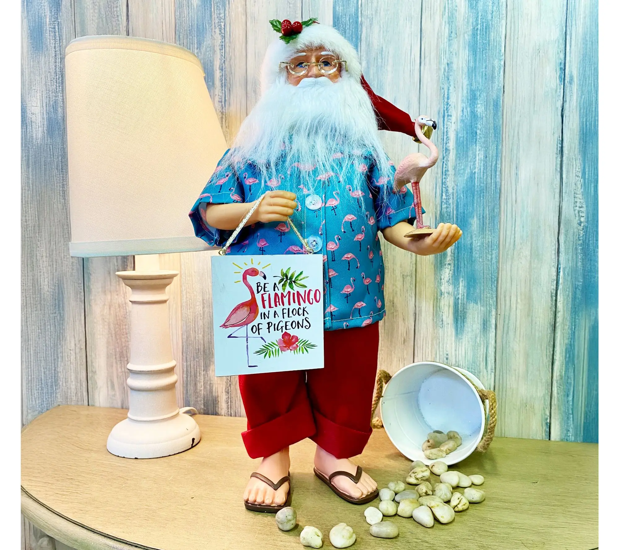 Santa's Workshop 15" Flamingo Claus