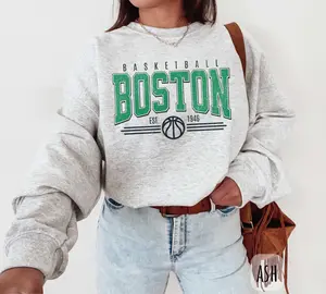 [SALE UP TO 49%] Vintage Boston Basketball Sweatshirt | Retro Boston Basketball Fan Crewneck for Men and Women | Massachusetts Hoodie | Gift For Boston Fan