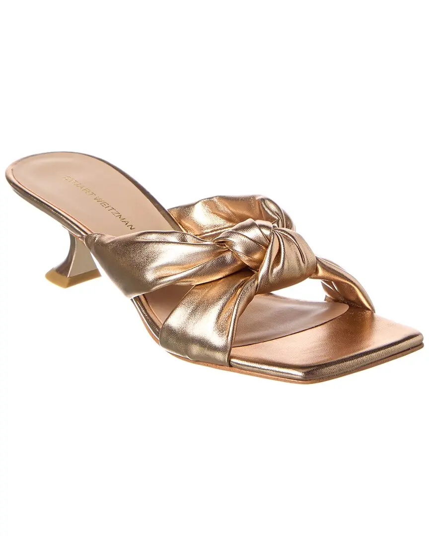 Stuart Weitzman Playa Knot Leather Sandal