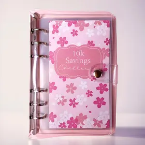 12-Month Savings Challenge Binder, 1 Count A6 10K Savings Binder & 2026 Savings Budget Planner Notebook, Money-Saving Budget Binder for Home, School & Office, New Year Gift Idea