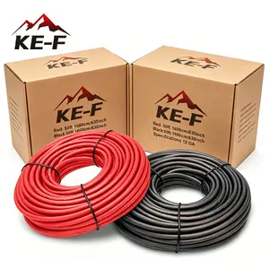 KE-F 100FT 12 Gauge 12AWG Silicon Soft Copper Clad Aluminum Wire 12V Low Voltage Automotive Power/Ground Cable for Car Audio Battery Marine Welding Electrical Audio Wiring Speaker Amp