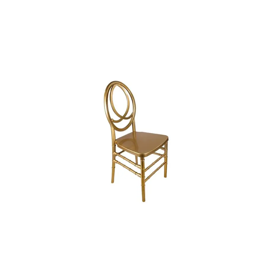 Set of 4 Gold Infinity Chairs with White Cushions for Sale – Luxury Wedding & Event Seating, Elegant Infinity Design, Glamorous Gold Finish, Comfortable & Versatile for Weddings, Parties & Special Events