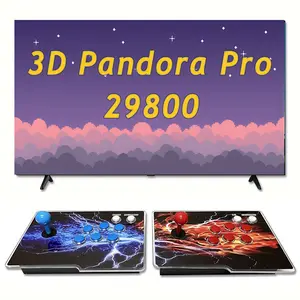 29800 Arcade Game Console with Dual Hosts for TV Projector and PC Supports 3D Games for 1 to 4 Players Includes Favorites Search Save Hide and Pause Functions Adapter Cable Multi-Player Retro pandoras box double list multi-emulator tiktokshopspringglowup