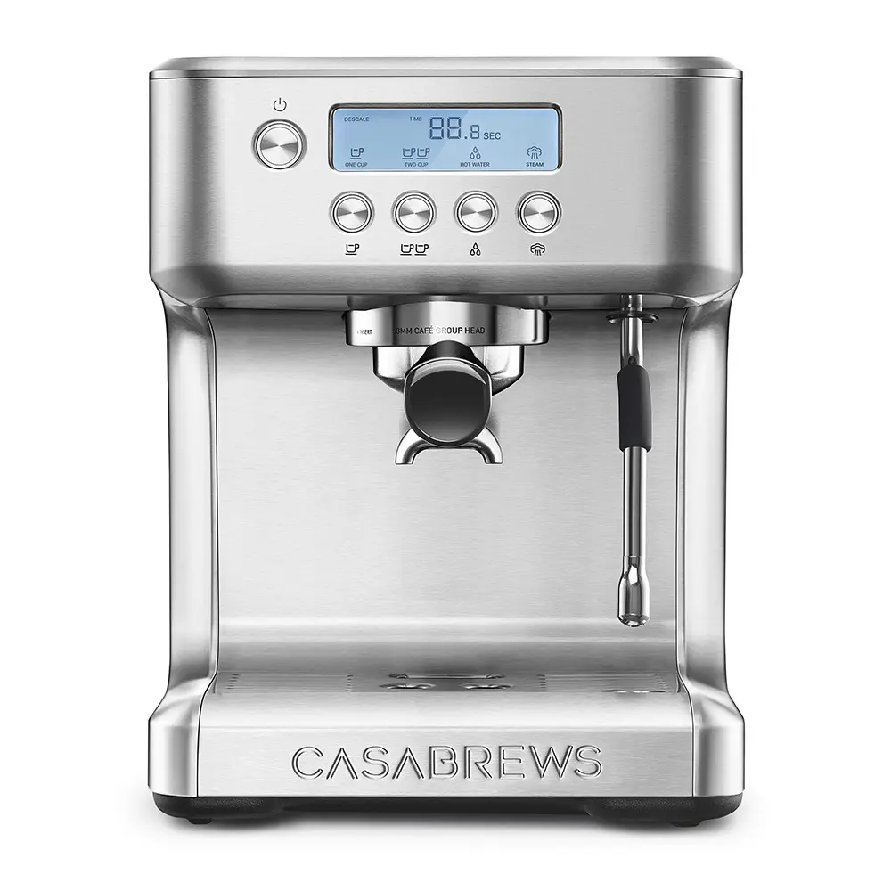 CASABREWS ULTRA 20-Bar Espresso Machine, 58mm Portafilter, LCD Display, 4 Temperature Settings, 10mm Steam Wand | Household Kitchen Coffee & Tea Appliances, Espresso Machines