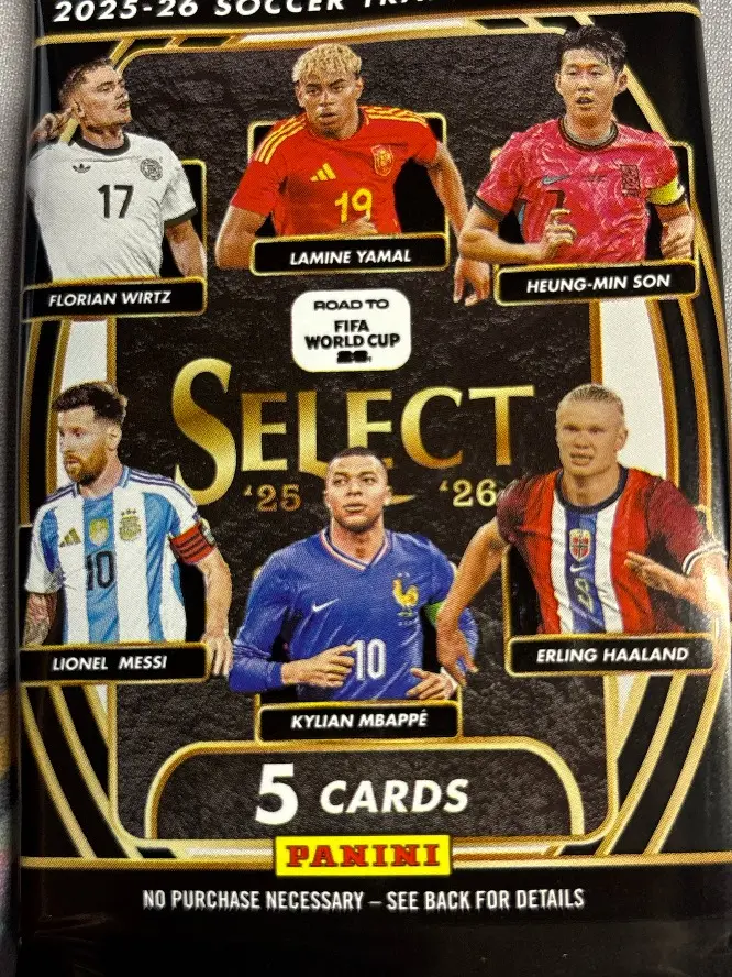 1 (ONE PACK) - 2025/26 Panini Select Road to FIFA World Cup Soccer Hobby