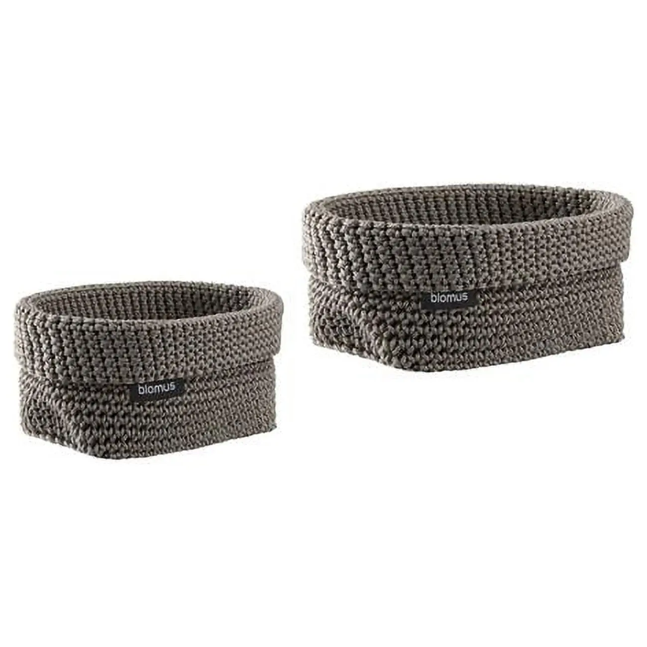 Blomus 97320 Synthetic Tela Crochet Storage Basket Set - Fungi Home Organiser