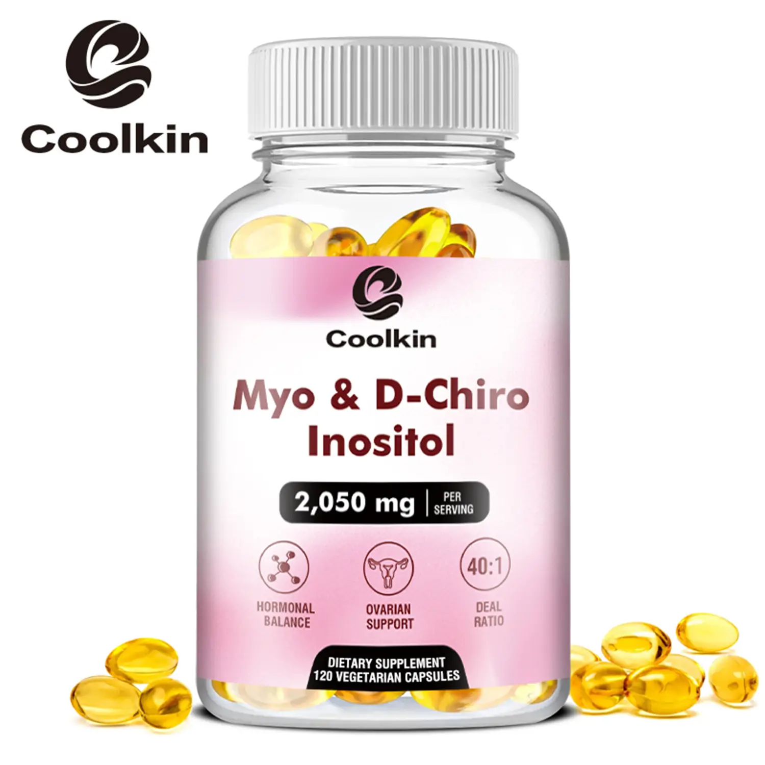 Coolkin|Myo-Inositol & D-Chiro Inositol Blend|2050mg|60/120 Capsules
