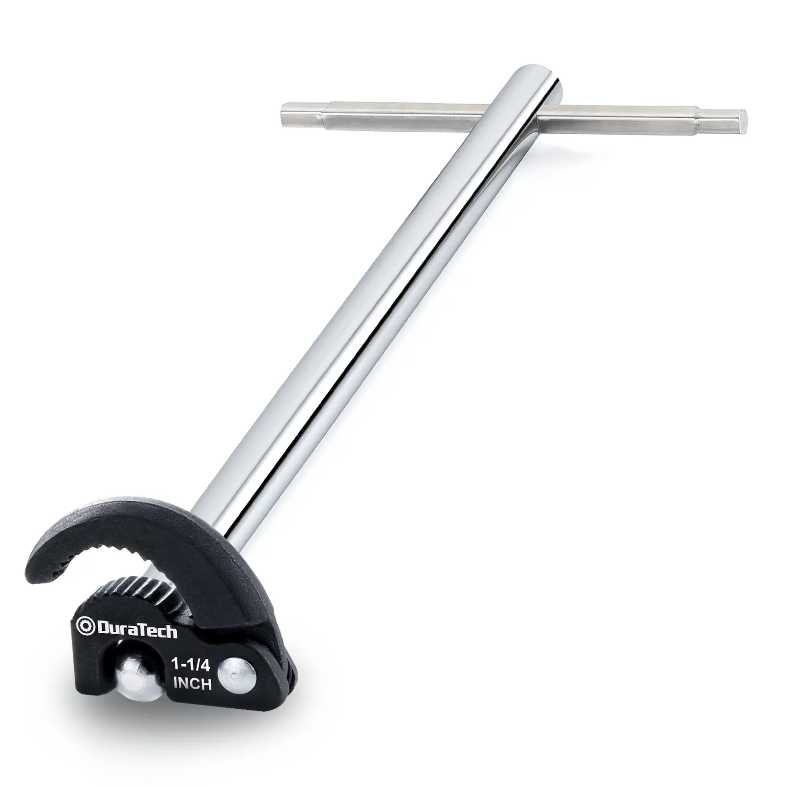 #fathersdaygift DURATECH 11" Basin Wrench, Sink Wrench, Adjustable Tap Nut Spanner Basin Spanner, Capacity of 3/8" to 1-1/4" for Fixing Back and Union Nuts Under Sink