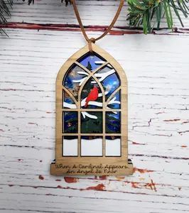 Cardinal memorial ornament