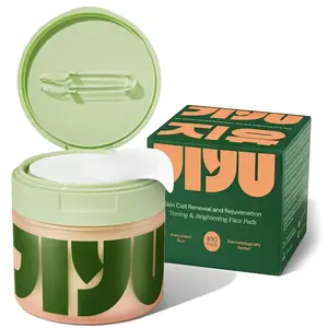 Jiyu Toning Polish Pads (100 Count) - Brightening & Hydrating Daily Skincare Routine for All Skin Types