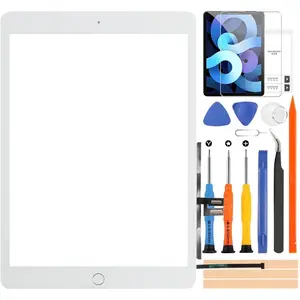 for iPad 9 9th Gen Screen Replacement,Touch Screen Digitizer for iPad 9th Generation 2021 A2602, A2603, A2604, A2605 10.2 inch Touchscreen Glass Kits with Home Button (White)