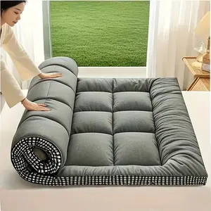 [Checkerboard Mattress Topper] Soft & Breathable Quilted Bed Topper with Stylish Grid Pattern - Comfortable, Supportive & Decorative Bedding Upgrade for Modern Bedrooms